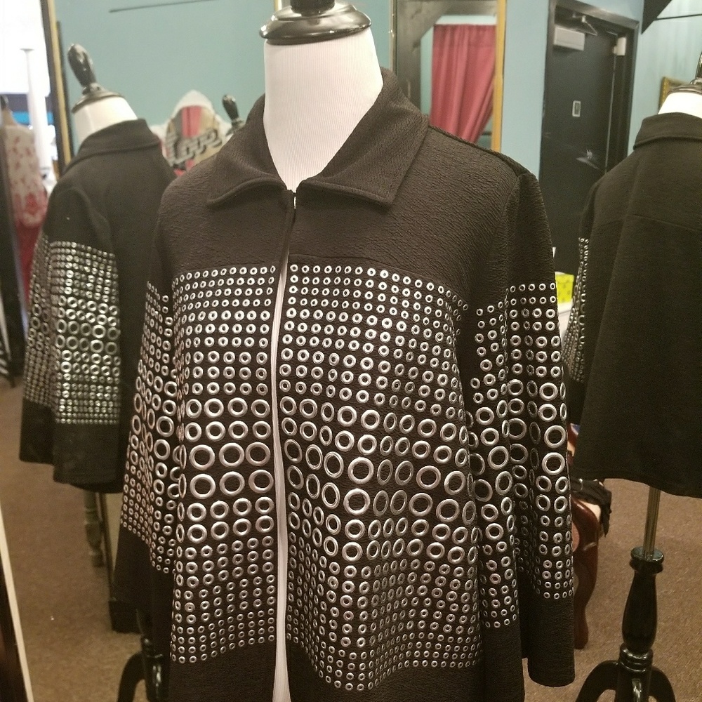 Berek black grommet jacket